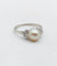 Bague 54.5 Bague Art déco en or blanc, platine, perle et diamants 58 Facettes A07356