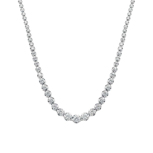 Collier Disco - Collier tennis en platine et diamants 5,0 ct 58 Facettes GPD1055PT
