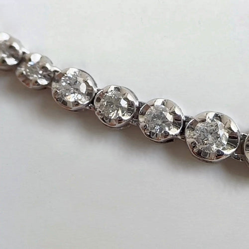 Collier Disco - Collier tennis en platine et diamants 5,0 ct 58 Facettes GPD1055PT