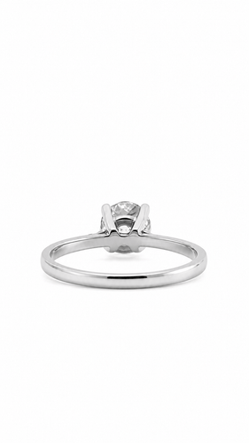Bague 60 Solitaire - Bague en or gris et diamants 58 Facettes LP 1828/OL/SMNNB