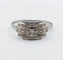 Bague 56 Bague Art déco en or blanc, platine et diamant 58 Facettes A07367