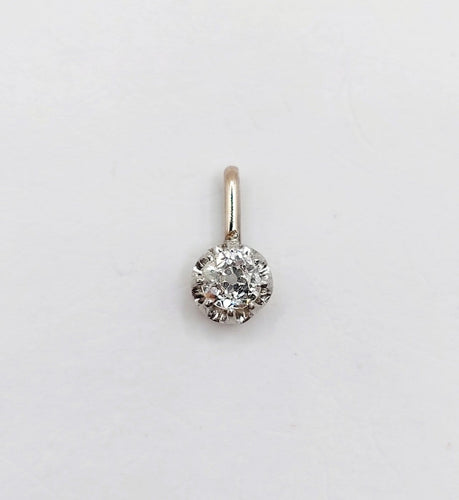 Pendentif Pendentif antique en or 18k et platine avec diamant 58 Facettes A07435