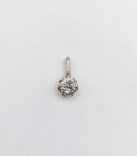 Pendentif Pendentif antique en or 18k et platine avec diamant 58 Facettes A07435