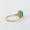 Bague 54 Bague en or jaune 14 ct et émeraude naturelle 1,51 ct 58 Facettes R008