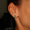 Boucles d'oreilles Boucles d'oreilles en or jaune avec émeraudes et diamants 58 Facettes E0025