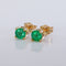 Boucles d'oreilles Boucles d'oreilles en or jaune avec émeraudes et diamants 58 Facettes E0025