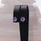 Boucles d'oreilles Boucles d'oreilles en or jaune, tanzanites et diamants 58 Facettes E0027