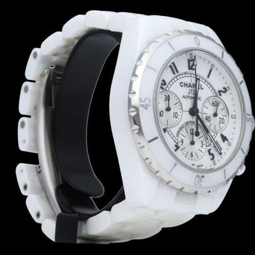 Montre Chanel J-12 - Montre chronographe automatique en céramique 58 Facettes MT45946