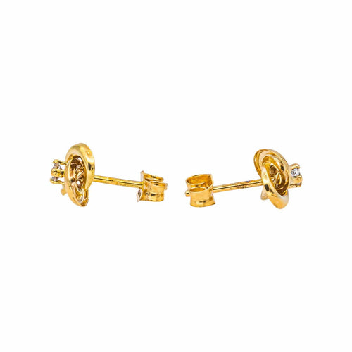 Boucles d'oreilles Boucles d'oreilles puces en or jaune et diamants 58 Facettes 5458460RV
