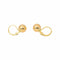 Boucles d'oreilles Boucles d'oreilles dormeuses en or jaune 58 Facettes 5713796CN