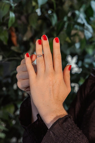 Bague 50 Fred Force 10 - Bague en or blanc et diamants 58 Facettes 5757294RV