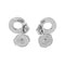 Boucles d'oreilles Dinh Van Menottes - Boucles d'oreilles en or blanc et diamants 58 Facettes 5742065CN