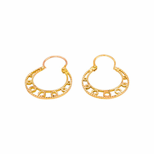 Boucles d'oreilles Boucles d'oreilles créoles en or rose 58 Facettes 5202388CN