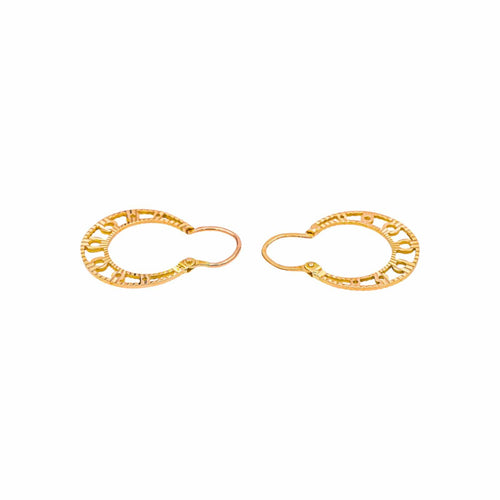 Boucles d'oreilles Boucles d'oreilles créoles en or rose 58 Facettes 5202388CN