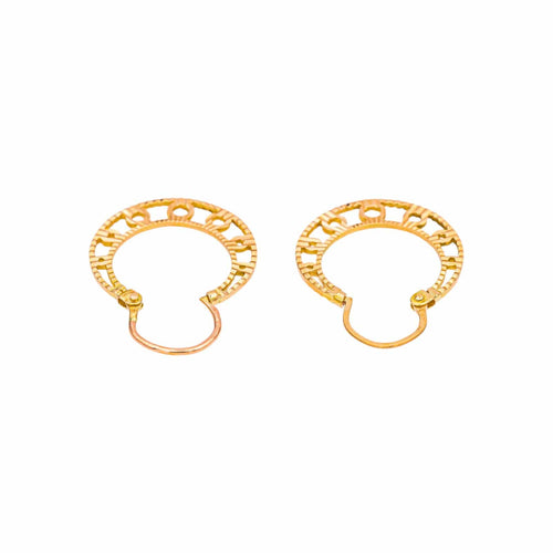 Boucles d'oreilles Boucles d'oreilles créoles en or rose 58 Facettes 5202388CN