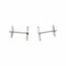Boucles d'oreilles Dinh Van Menottes - Boucles d'oreilles en or blanc et diamants 58 Facettes 5679167RV