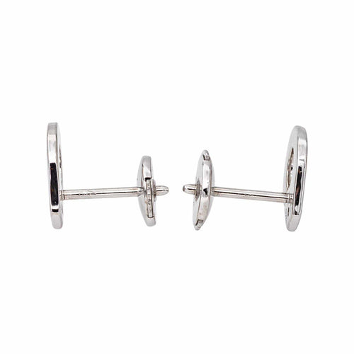 Boucles d'oreilles Dinh Van Menottes - Boucles d'oreilles en or blanc et diamants 58 Facettes 5679167RV