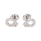 Boucles d'oreilles Dinh Van Menottes - Boucles d'oreilles en or blanc et diamants 58 Facettes 5679167RV