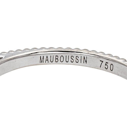 Bague 51 Mauboussin Fan du premier jour - Bague solitaire en or blanc et diamant 58 Facettes 5290542CN