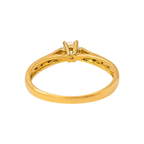 Bague 55 Bague solitaire en or jaune et diamants 58 Facettes 5777681CN