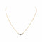 Collier Collier maille forçat en or jaune, saphirs et diamants 58 Facettes 5742001CN