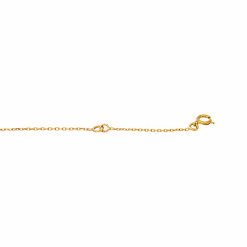 Collier Collier maille forçat en or jaune, saphirs et diamants 58 Facettes 5742001CN