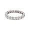 Bague 59 Alliance américaine - Bague en or blanc et diamants 58 Facettes 5290543RV