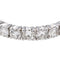Bague 59 Alliance américaine - Bague en or blanc et diamants 58 Facettes 5290543RV