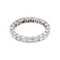 Bague 59 Alliance américaine - Bague en or blanc et diamants 58 Facettes 5290543RV