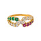 Bague 55 Bague en or jaune, diamants, rubis et émeraudes 58 Facettes 5750785CN