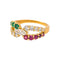 Bague 55 Bague en or jaune, diamants, rubis et émeraudes 58 Facettes 5750785CN