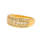 Bague 57 Bague bandeau en or jaune et diamants 58 Facettes 5276267RV