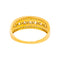 Bague 57 Bague bandeau en or jaune et diamants 58 Facettes 5276267RV