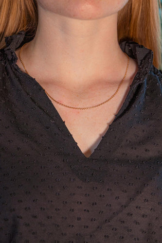 Collier Collier maille forçat en or jaune 58 Facettes 5753521CN