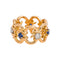 Bague 48.5 Bague bandeau en or rose, diamants et saphirs 58 Facettes 5714274CN