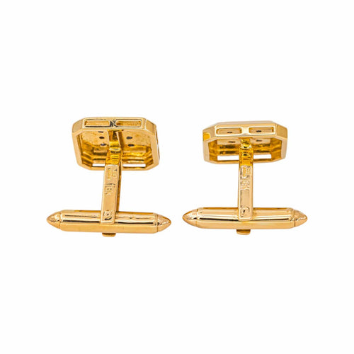 Boutons de manchette Boutons de manchette en or jaune et diamants 58 Facettes 5723376CN