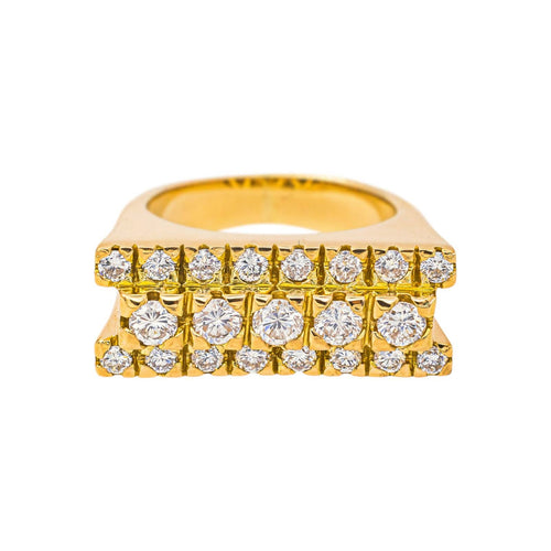 Bague 55 Bague en or jaune et diamants 58 Facettes 5693505CN