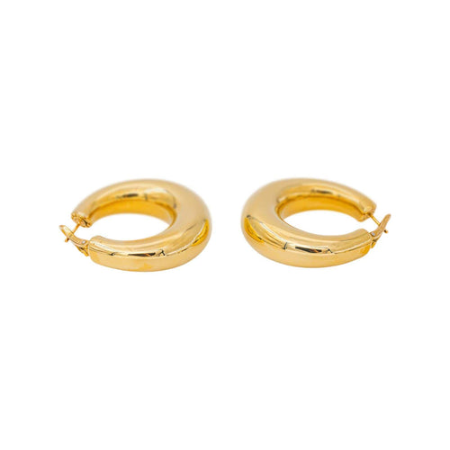 Boucles d'oreilles Chaumet Anneau - Boucles d'oreilles créoles en or jaune 58 Facettes 5481903CN