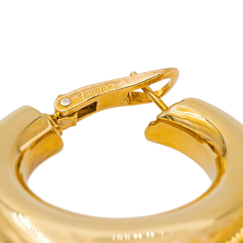 Boucles d'oreilles Chaumet Anneau - Boucles d'oreilles créoles en or jaune 58 Facettes 5481903CN
