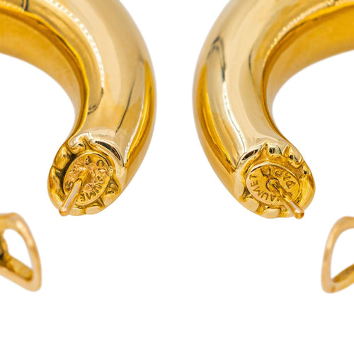 Boucles d'oreilles Chaumet Anneau - Boucles d'oreilles créoles en or jaune 58 Facettes 5481903CN