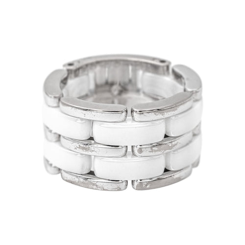 Bague 51 Chanel Ultra - Bague en or blanc et céramique 58 Facettes 5742984CN