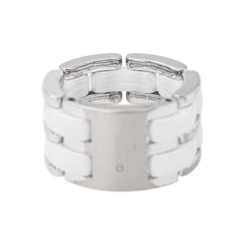Bague 51 Chanel Ultra - Bague en or blanc et céramique 58 Facettes 5742984CN