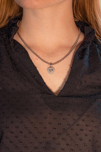 Collier Chopard Happy Diamonds - Collier en or blanc et diamants 58 Facettes 5742133CN