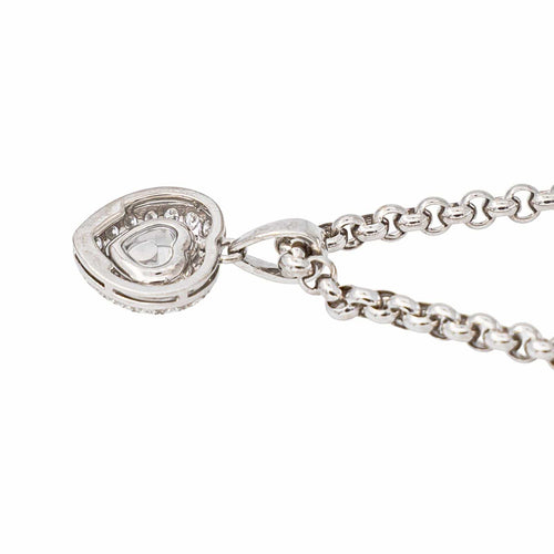 Collier Chopard Happy Diamonds - Collier en or blanc et diamants 58 Facettes 5742133CN