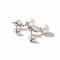 Boucles d'oreilles Boucles d’oreilles feuillage en or blanc, diamants et perles de culture 58 Facettes 1.00001322/2