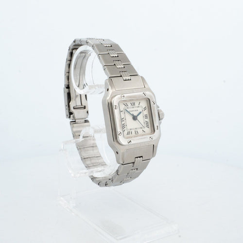 Montre Cartier Santos Carrée - Montre SM en acier cadran romain ivoire 58 Facettes 539