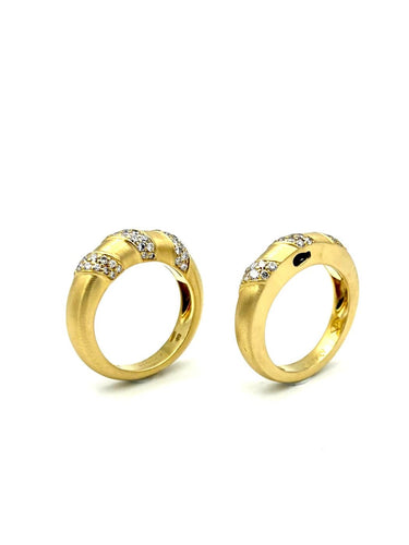 Bague 56 Piaget - Bagues vintage en or jaune 18K et diamants 58 Facettes PIAGET BG