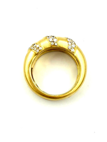 Bague 56 Piaget - Bagues vintage en or jaune 18K et diamants 58 Facettes PIAGET BG
