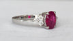 Bague 53 Bague de fiançailles en or blanc 18 ct, rubis et diamants 58 Facettes ring