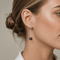 Boucles d'oreilles Boucles d’oreilles pendantes en or blanc et diamants blancs et noirs 58 Facettes 1.0000155/4